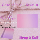 Ombre Pastel Shades Tissue Paper Seidenpapier