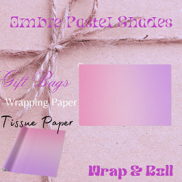 Ombre Pastel Shades Tissue Paper Seidenpapier