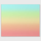 Ombre Pastel Shades Wrapping Paper Geschenkpapier (Flach)