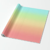 Ombre Pastel Shades Wrapping Paper Geschenkpapier (Ungerollt)