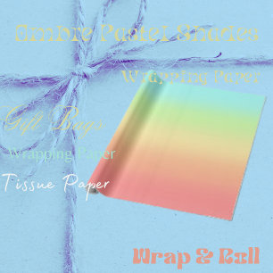 Ombre Pastel Shades Wrapping Paper Geschenkpapier