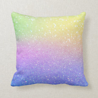 Ombre Pastel Sparkling Glitzer Kissen