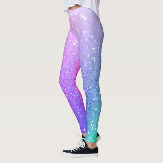Ombre Pastel Sparkling Glitzer Leggings (Links)