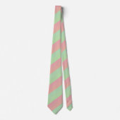 Ombre Pastel Watermelon Multi Diagonal Streifen Krawatte (Vorderseite)