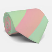 Ombre Pastel Watermelon Multi Diagonal Streifen Krawatte (Gerollt)