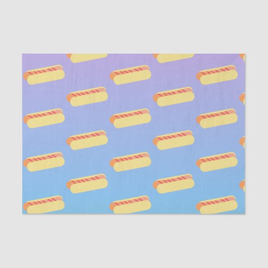 Ombre Pastell-Würstchen Seidenpapier (Vorderseite)