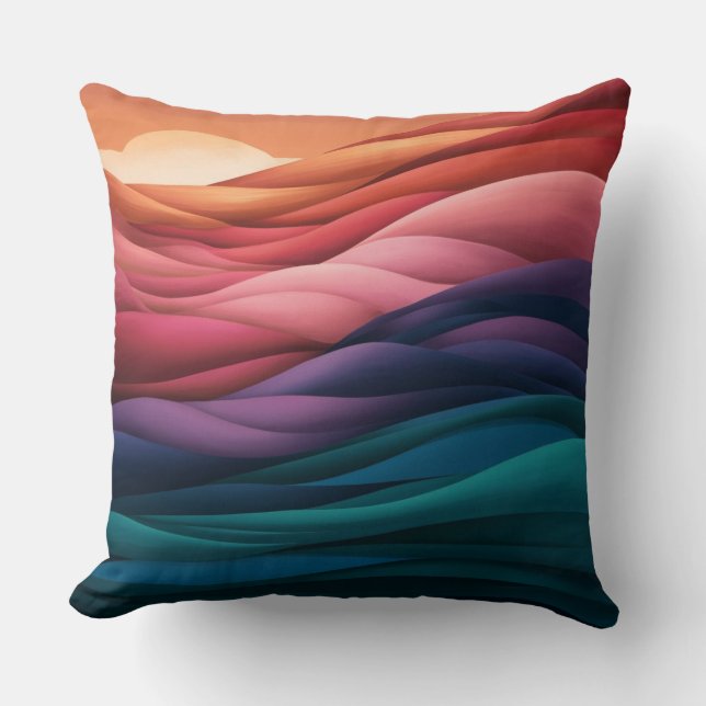 Ombre Pattern Kissen (Vorderseite)