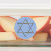 Ombre Periwinkle und Gold Star von David Etiketten (Befestigt)