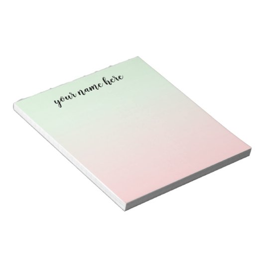 Ombre Personalisiert Notepad Notizblock (angewinkelt)