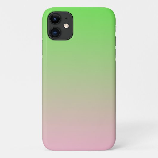 Ombre Pink bis Lime Green Case-Mate iPhone Hülle (Rückseite)