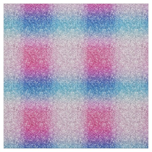 Ombre Pink Blue Glitzer Sparkle Shine Stoff (Muster)