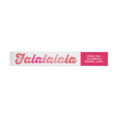 Ombre Pink Falalalala Bold Script Moderner Urlaub (Person)