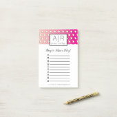 Ombre Pink Fried Eggs Post-it Klebezettel (Auf Schreibtisch)