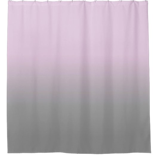 Ombre Pink Gradient Fading Duschvorhang (Vorderseite)