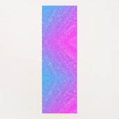 Ombre Pink Lila Blau Yogamatte (Vorderseite)