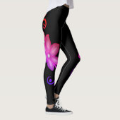 Ombré Pink & Lila Cherry Blossom Spandex Leggings (Rechts)