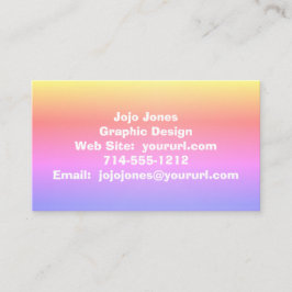 Ombre Pink Lila Rainbow 4Adrian Visitenkarte