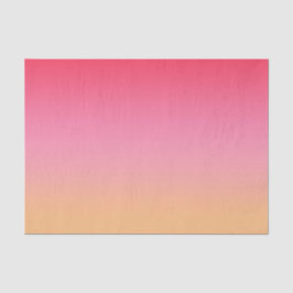 Ombre Pink Orange Tissue Paper Seidenpapier