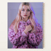 Ombre Pink und Lila Butterfly Foto Mit Monogramm Planer (Rückseite)