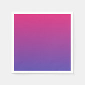 Ombre Pink und Lila Serviette (Vorderseite)