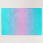 Ombre Pink und Türkis Gradient Puzzle (Horizontal)