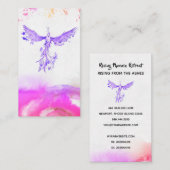 *~* Ombre Pink Violet Pfirsichfüße Phoenix Visitenkarte (Vorne/Hinten)