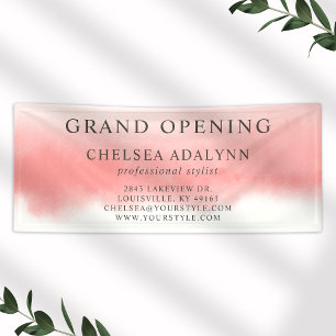 Ombre Pink Wasserfarbe Minimalist Geschäfts-Banner Banner