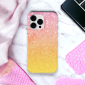Ombre Pink Yellow Glitzer Glitzern Case-Mate iPhone Hülle