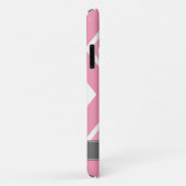 Ombre Pink Zig Zag Chevrons Muster Case-Mate iPhone Hülle (Hinten/Rechts)