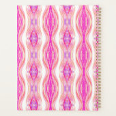 Ombre Pinks Purples und Golden Geode Agate Planer (Rückseite)