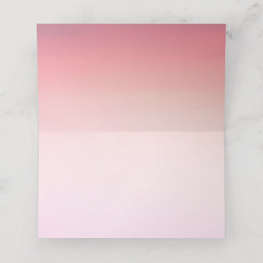 Ombre Plum Platzkarten (Innenseite Aufgefaltet)