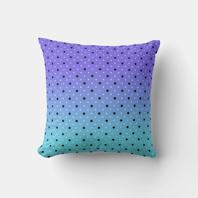 Ombre Polka Dot Kissen (Vorderseite)
