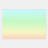 Ombre Rainbow Abstrakt Pastel Pattern Geschenkpapier Set (Vorderseite 3)