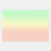 Ombre Rainbow Abstrakt Pastel Pattern Geschenkpapier Set (Vorderseite)