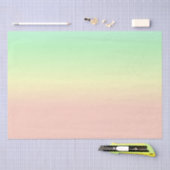 Ombre Rainbow Abstrakt Pastel Pattern Seidenpapier (Handwerk)
