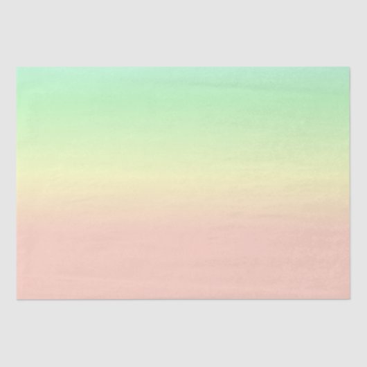 Ombre Rainbow Abstrakt Pastel Pattern Seidenpapier (Vorderseite)