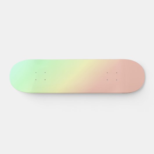 Ombre Rainbow Abstrakt Pastel Pattern Skateboard (Horizontal)