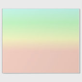 Ombre Rainbow Abstrakt Pastellrosa Muster Geschenkpapier (Flach)