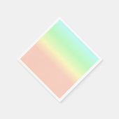 Ombre Rainbow Abstrakt Pastellrosa Muster Serviette (Ecke)