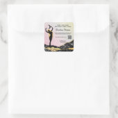 *~* Ombre Rainbow Goddess Intention Zauber AP24 S Quadratischer Aufkleber (Tasche)