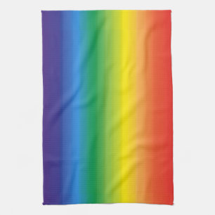 Ombre Rainbow Pride House Flag Geschirrtuch