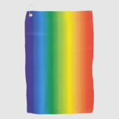 Ombre Rainbow Pride House Flag Golfhandtuch (Vorderseite)