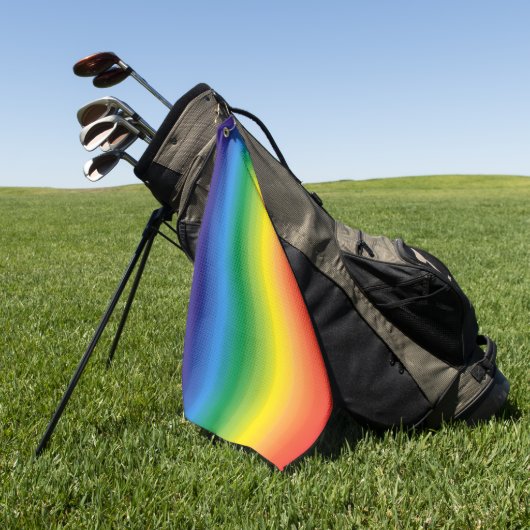 Ombre Rainbow Pride House Flag Golfhandtuch (Gras)