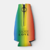 . Ombre Rainbow Pride Summer Party Personalisiert Flaschenkühler (Rückseite)