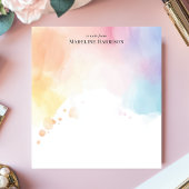 Ombre Rainbow Watercolor Personalisiert Name Notizblock