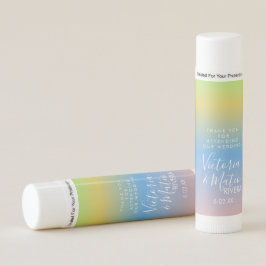 Ombre Rainbow Yellow Pink Wedding