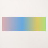 Ombré Rainbow Yellow Yoga Mat Yogamatte (Rückseite (Horizontal))