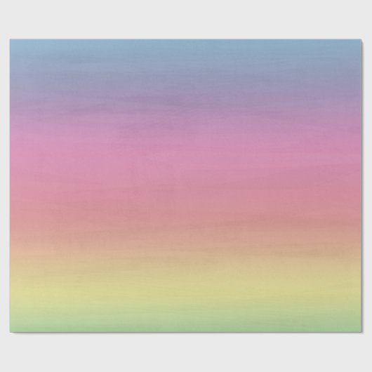 Ombre Regenbogen Geschenkpapier (Flach)