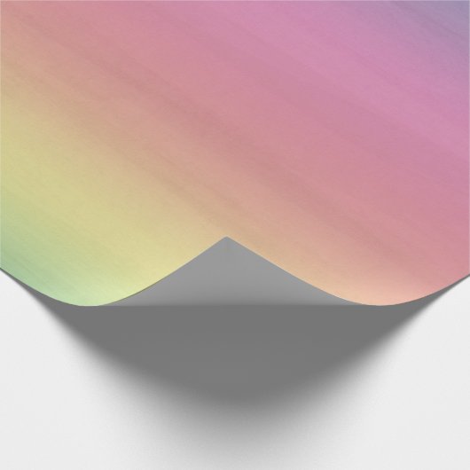 Ombre Regenbogen Geschenkpapier (Ecke)