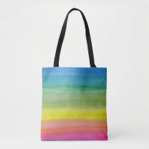 Ombre Regenbogenwatercolor-Druck-Tasche